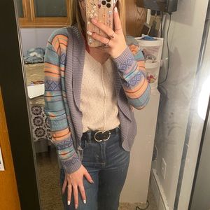 Tribal Print Cardigan